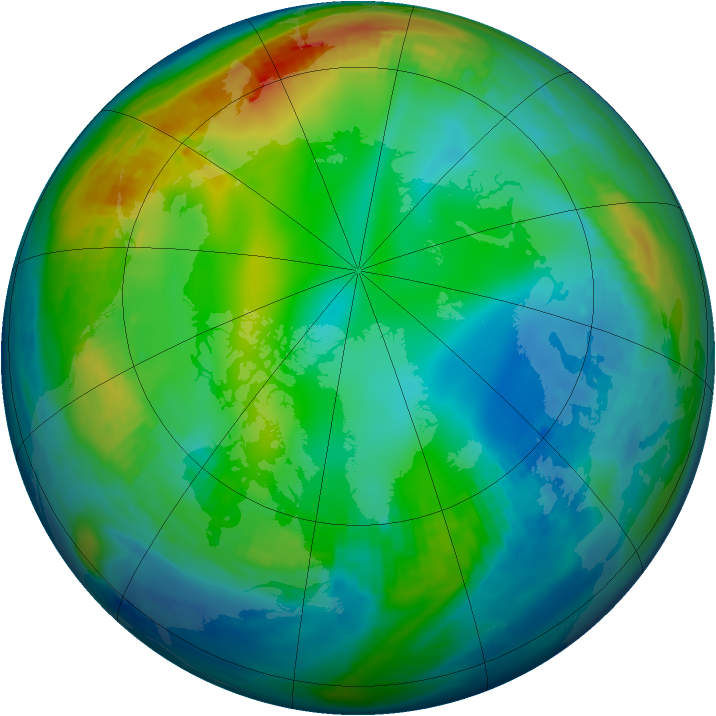 Arctic ozone map for 04 December 1982